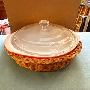 Vintage Flamingo Pink 8" Pyrex Casserole